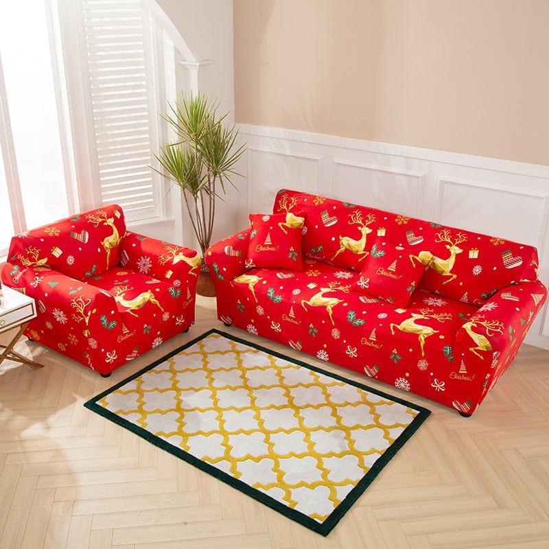 Christmas gold - Fundas para sofás y sofás de esquina - La Casa de las Fundas
