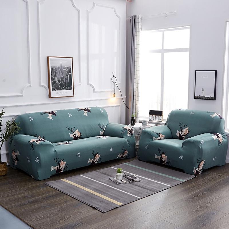 Ciervo verde - Fundas para sofás y sofás de esquina - La Casa de las Fundas Una plaza (90-140 CM)