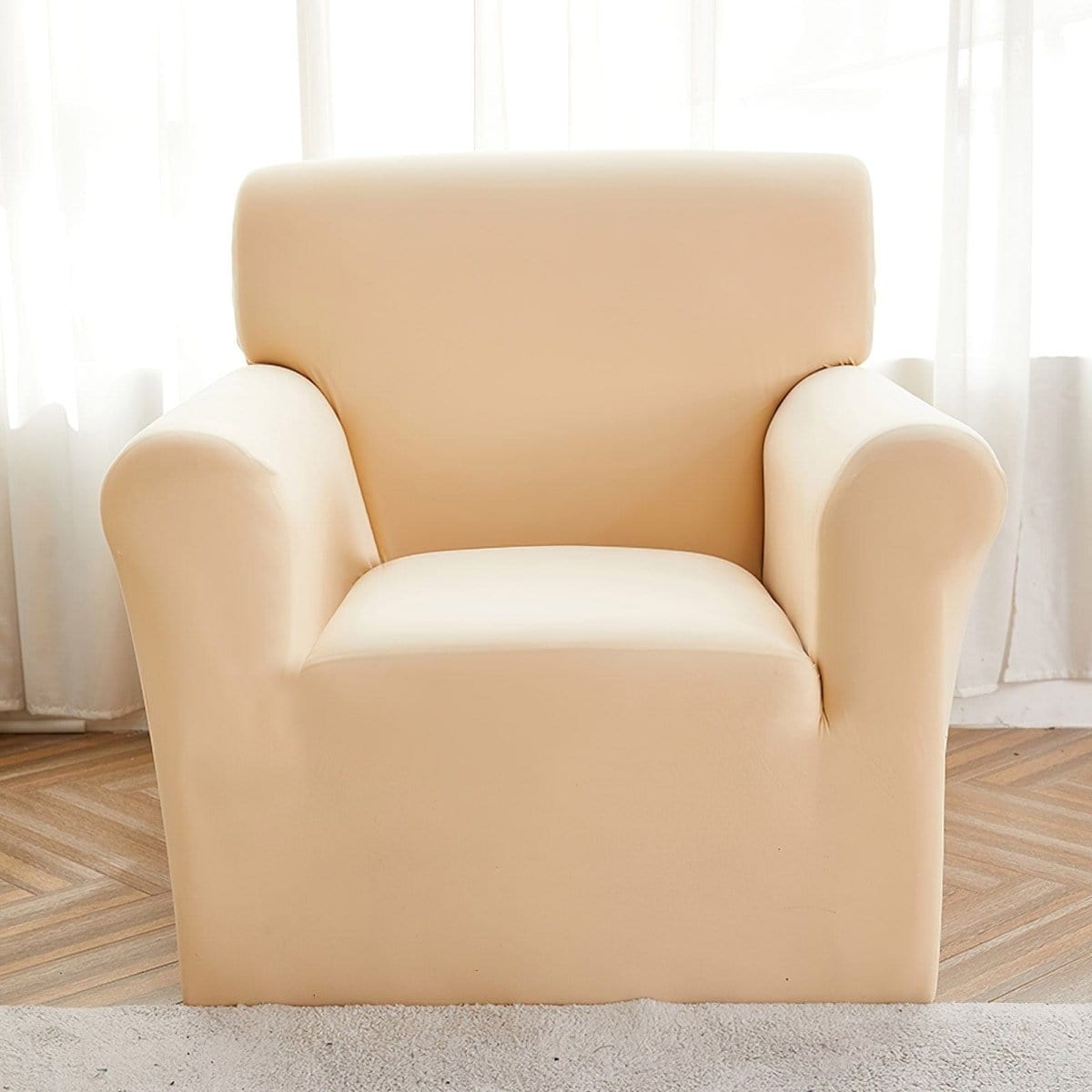 Funda de sillón elástica Beige
