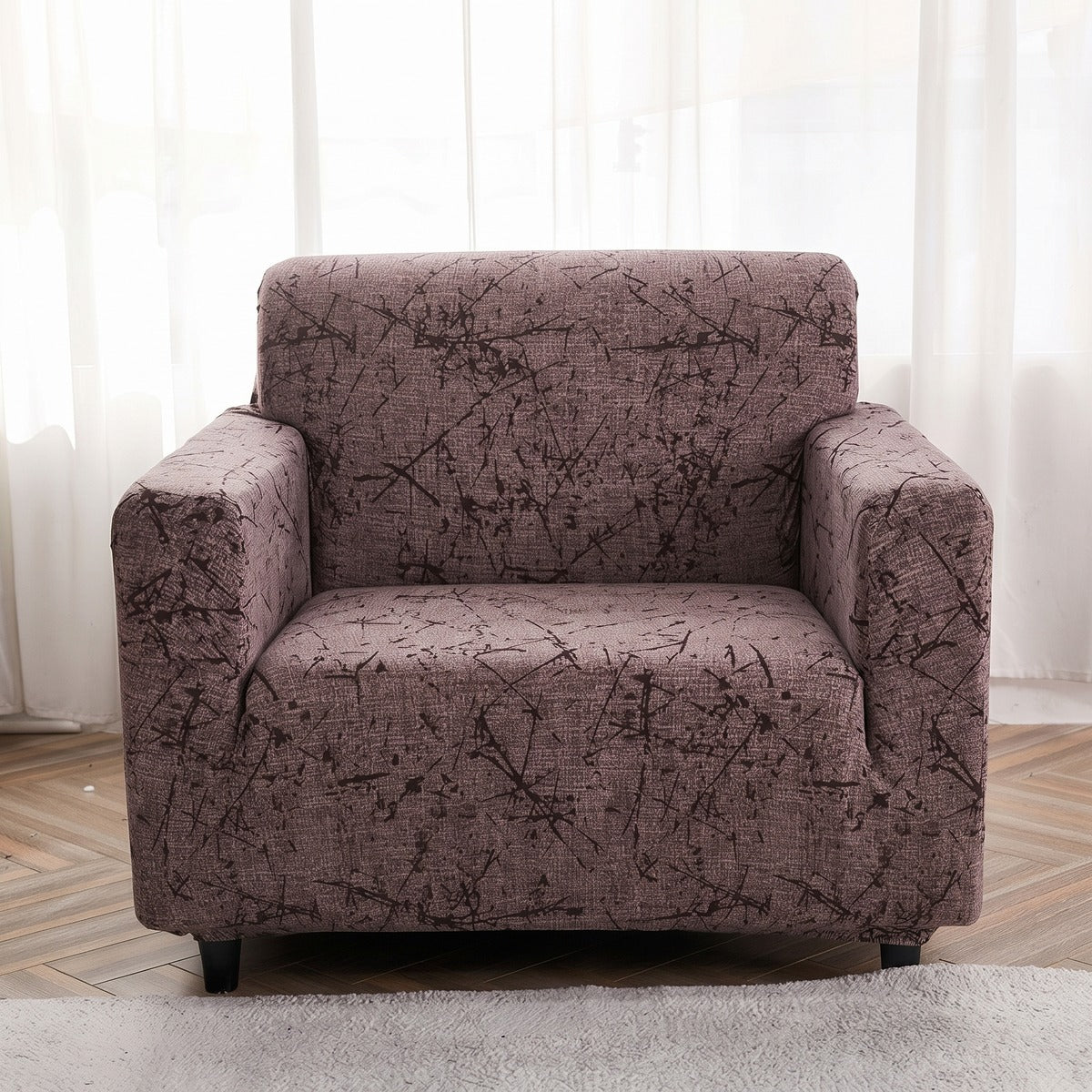 Funda de sillón elástica Topo ramitas