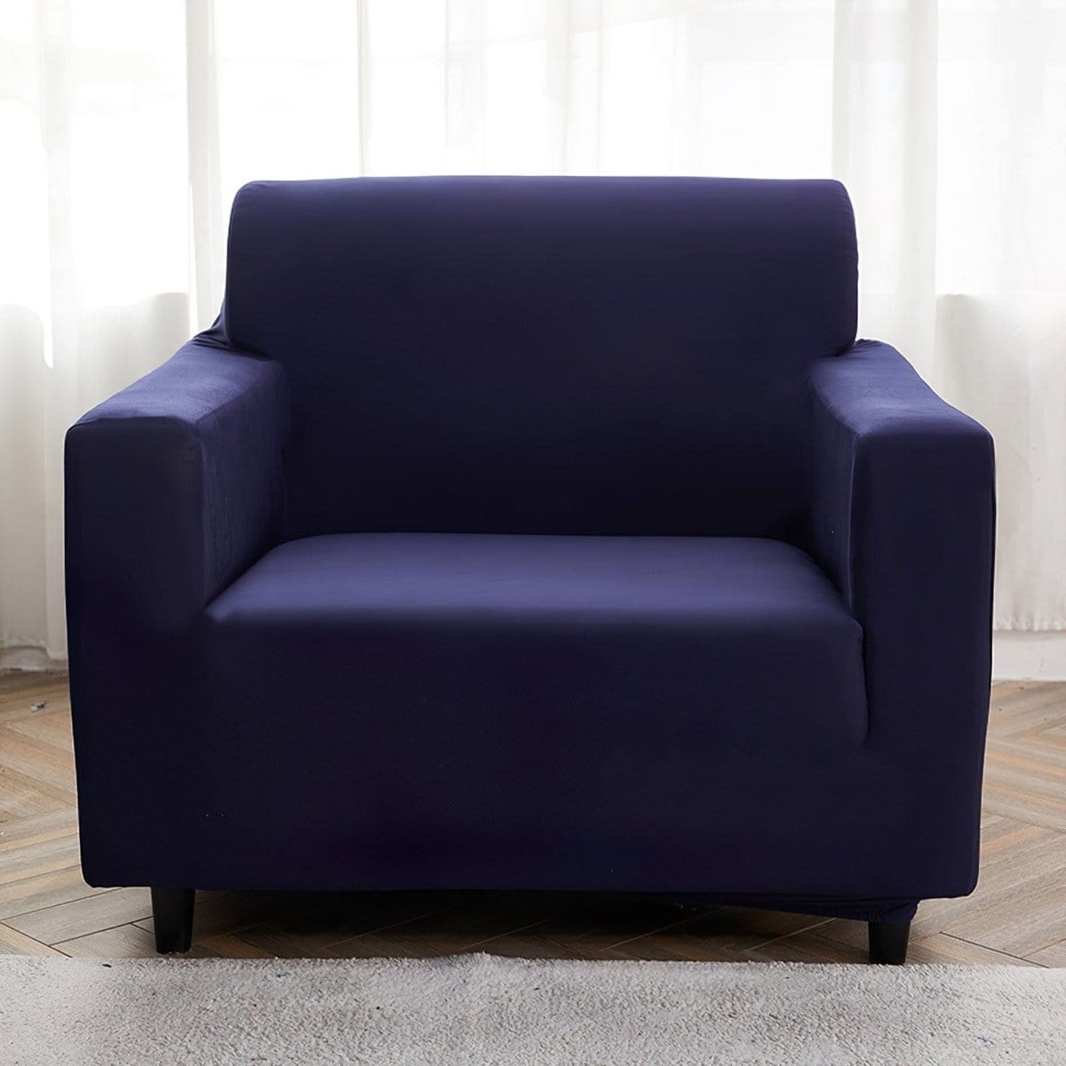 Funda de sillón elástica Azul marino