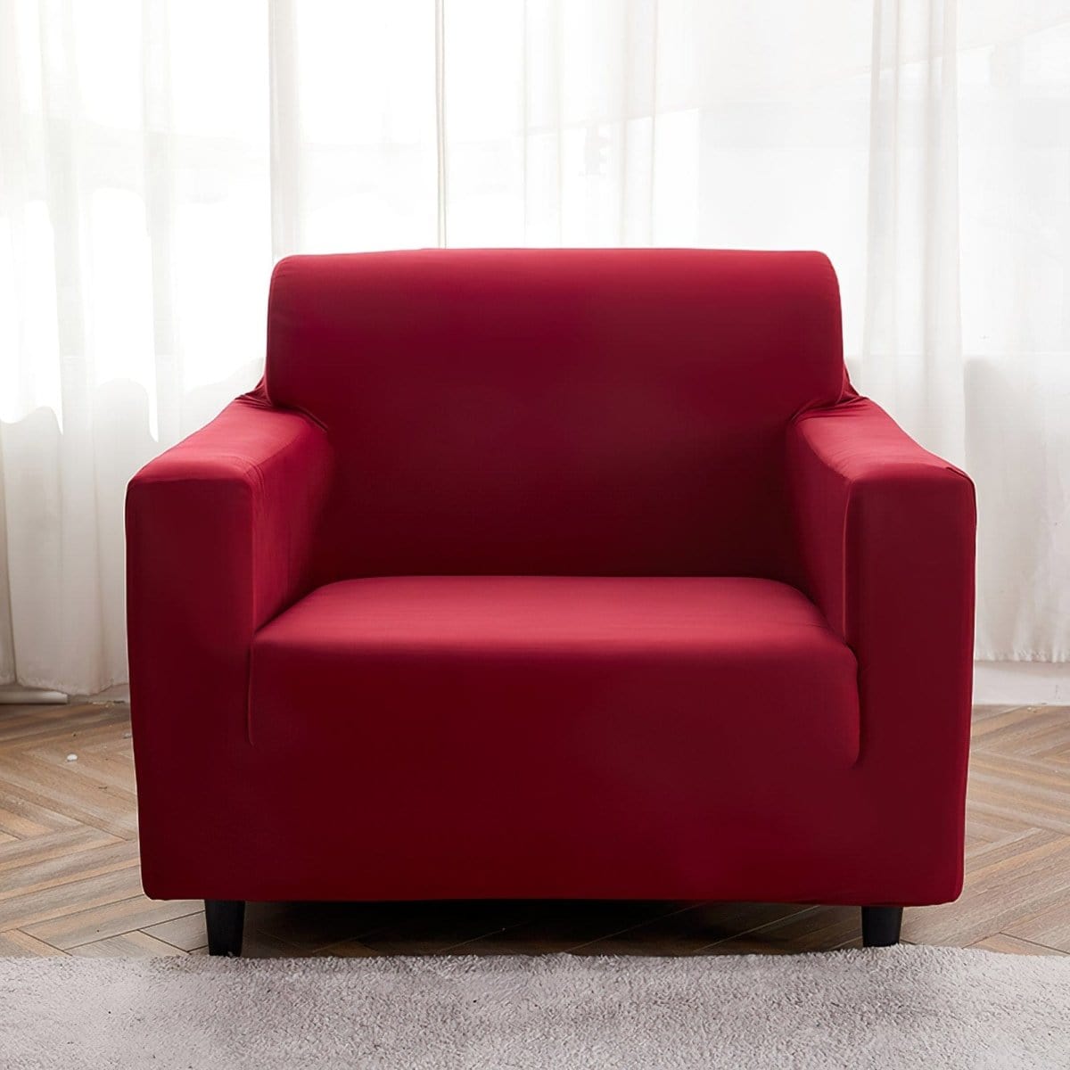 Funda de sillón elástica Burdeos