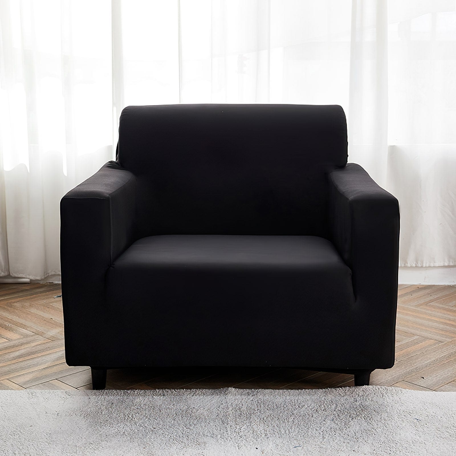 Negro - Fundas para sofás y sofás de esquina - La Casa de las Fundas