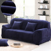Azul marino - Fundas de terciopelo para sofás y sofás de esquina - La Casa de las Fundas Una plaza (90-140 CM)