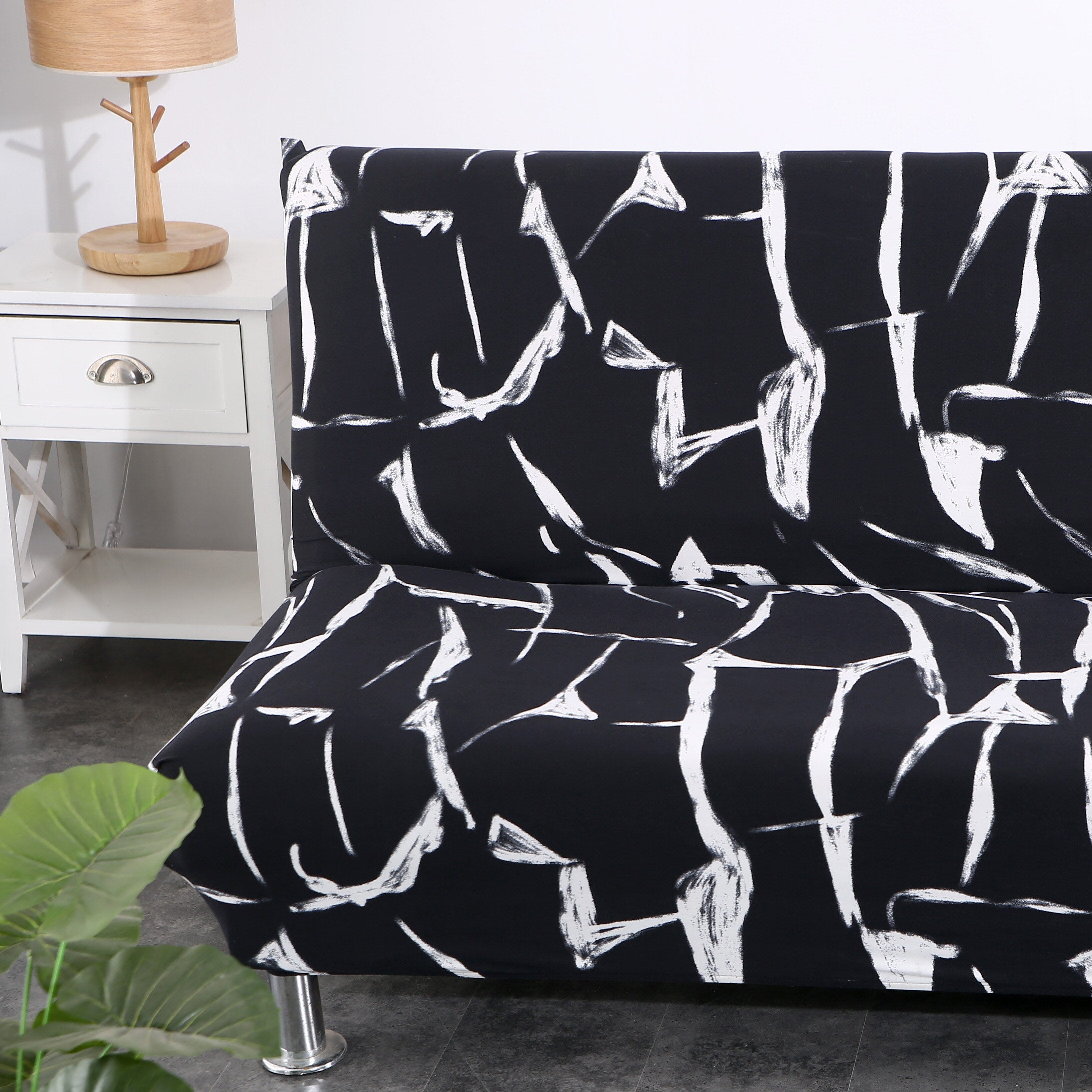 Blanco y negro - Fundas para sofá convertible, sofá cama y BZ - La Casa de las Fundas - La Casa de las Fundas - Fundas de sillón y sofá 