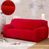 Rojo - Fundas de terciopelo para sofás y sofás de esquina - La Casa de las Fundas Una plaza (90-140 CM)