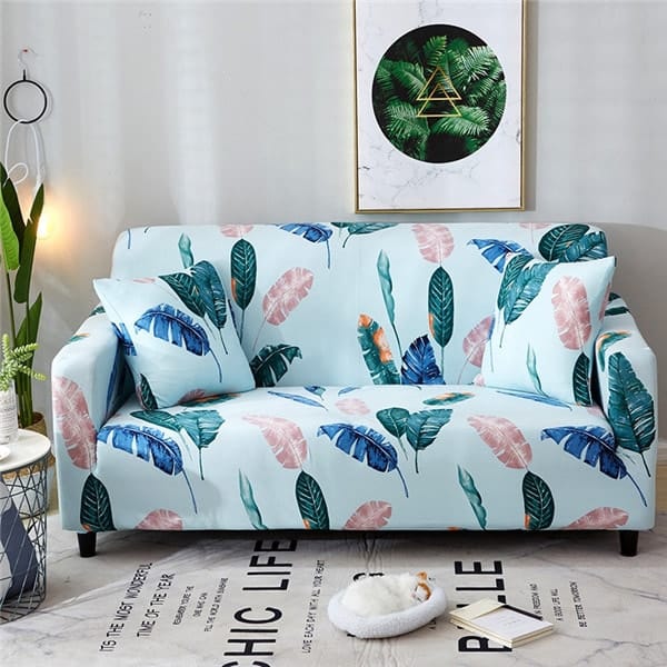 Sky leaves - Fundas para sofás y sofás de esquina - La Casa de las Fundas Una plaza (90-140 CM)